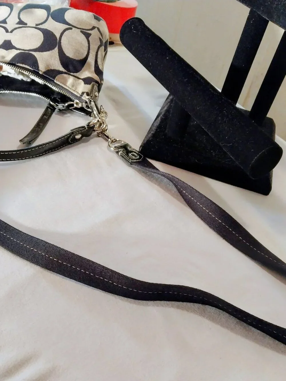 Coach Signature Stripe Demi Crossbody/Shoulder Bag F19218